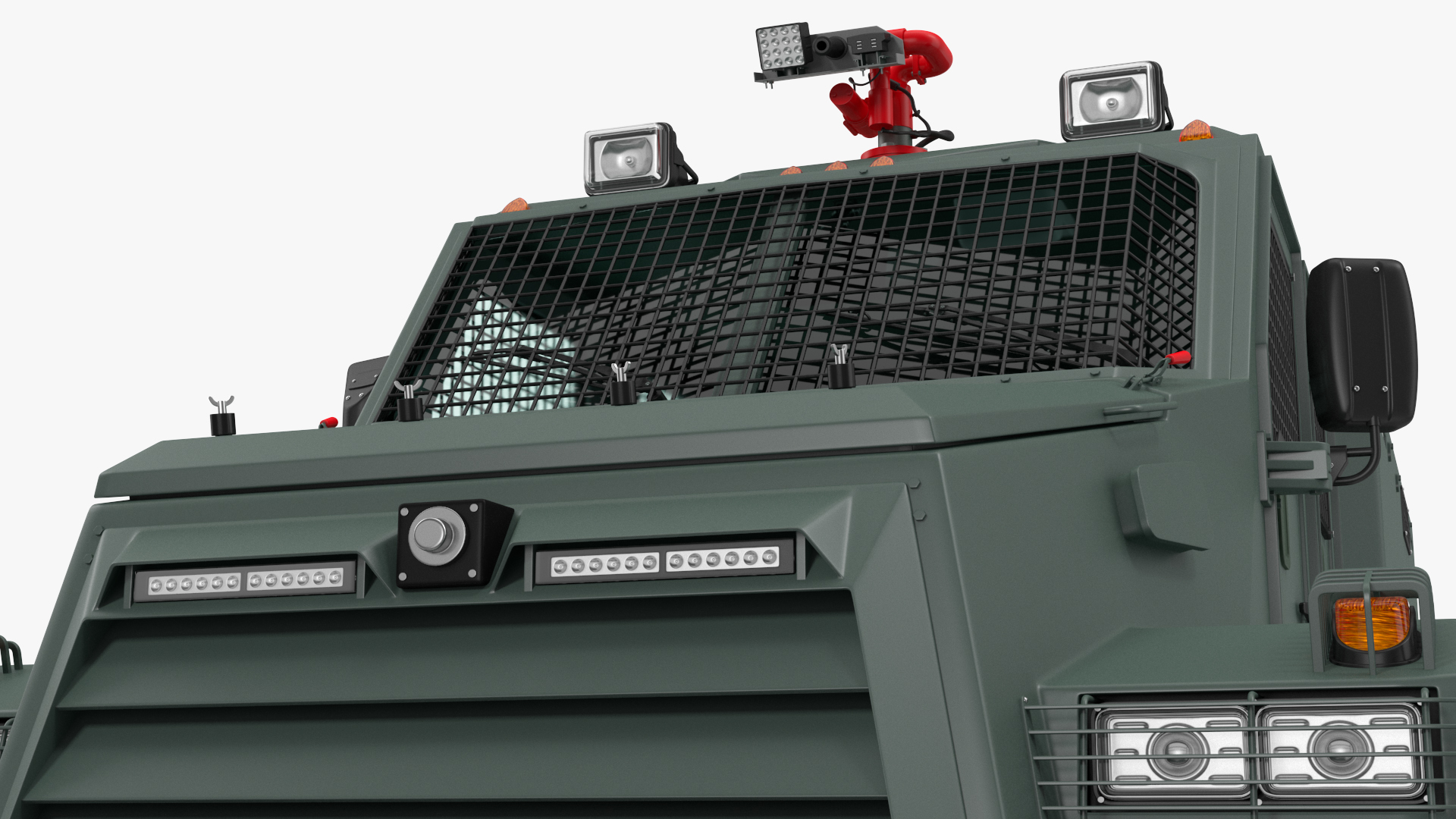 3D Riot Control Vehicle Green