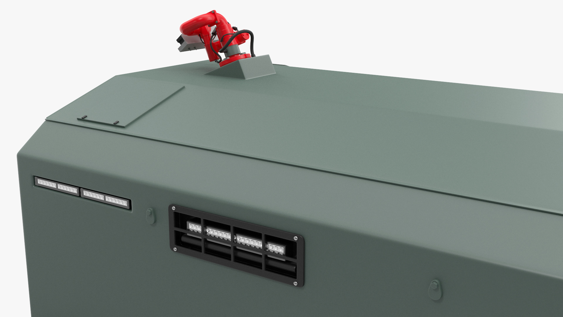 3D Riot Control Vehicle Green