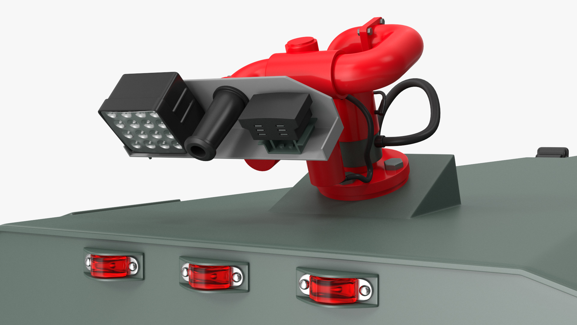3D Riot Control Vehicle Green
