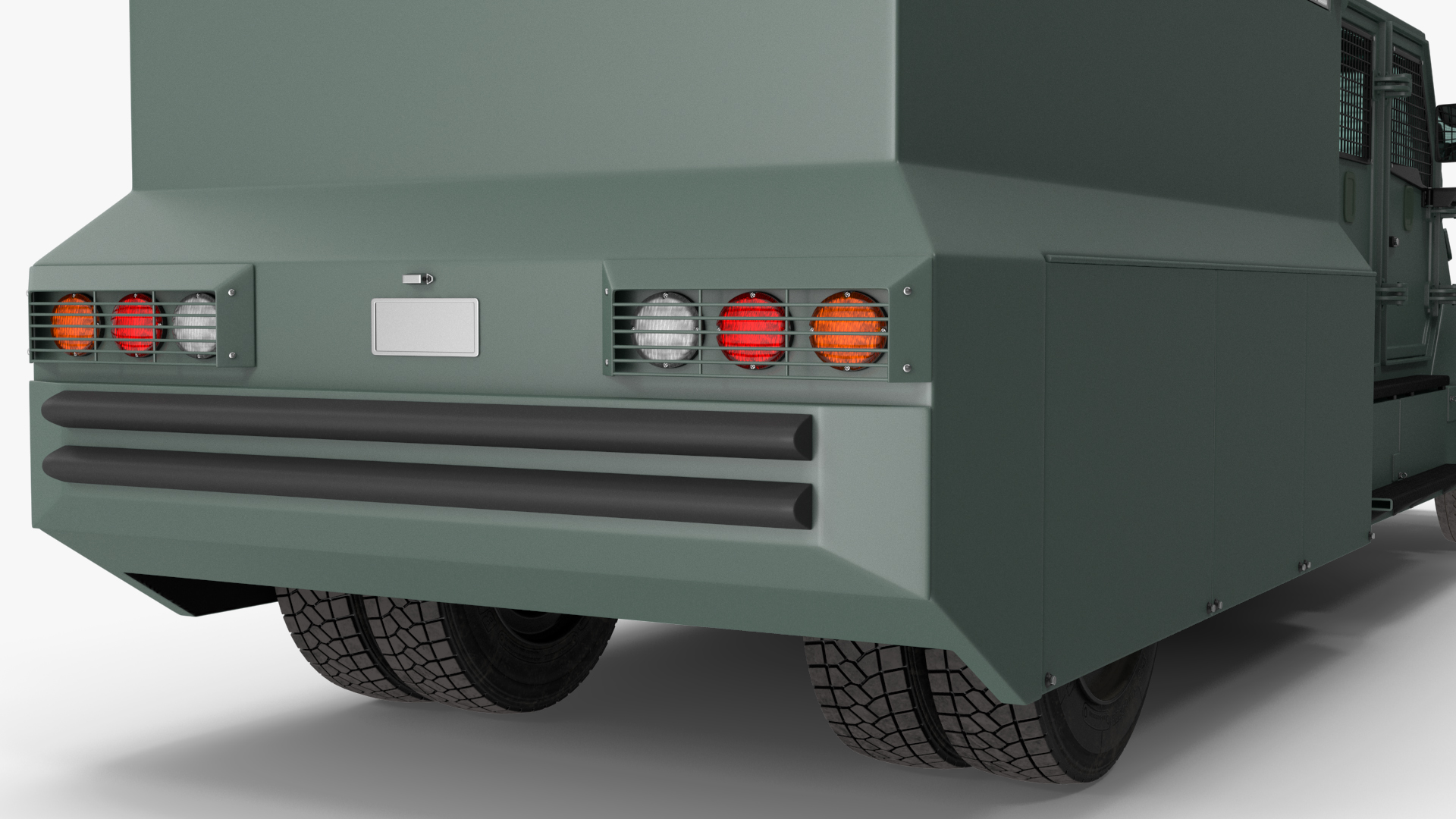 3D Riot Control Vehicle Green