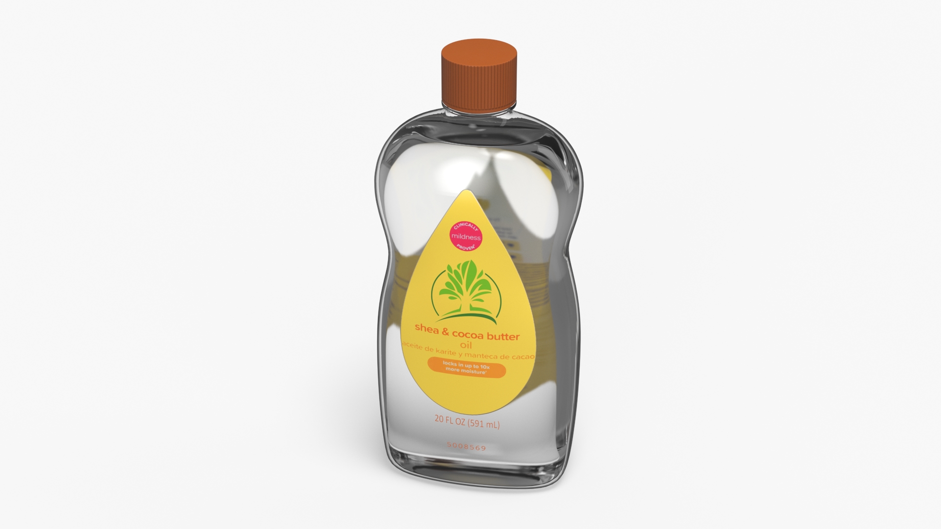 Gentle Baby Oil Yellow 3D