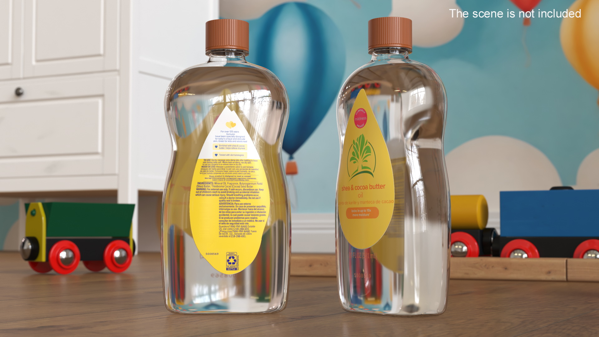 Gentle Baby Oil Yellow 3D