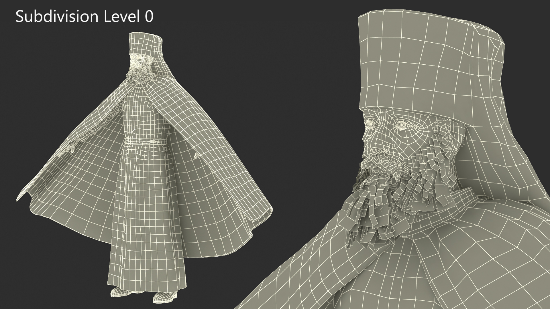 Orthodox Monk Fully Dressed Rigged 3D model