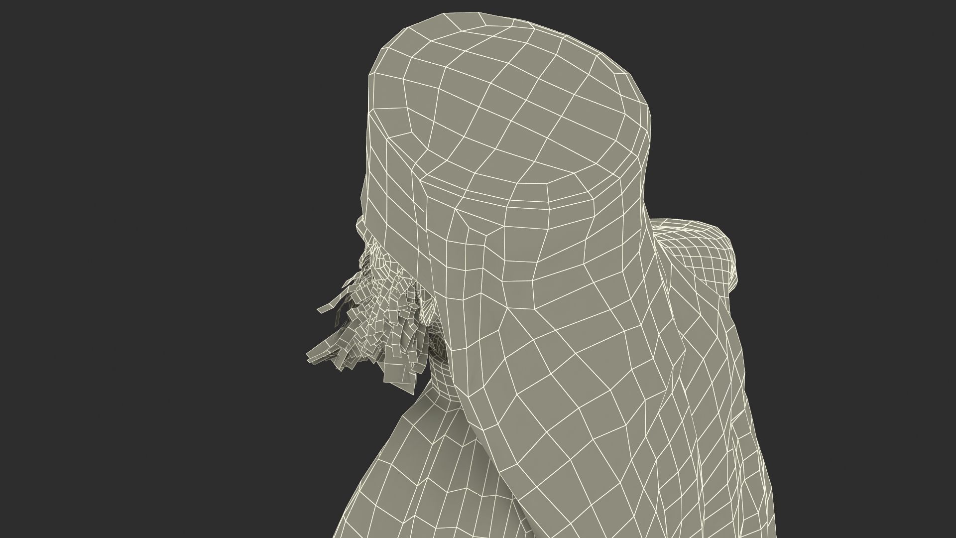 Orthodox Monk Fully Dressed Rigged 3D model