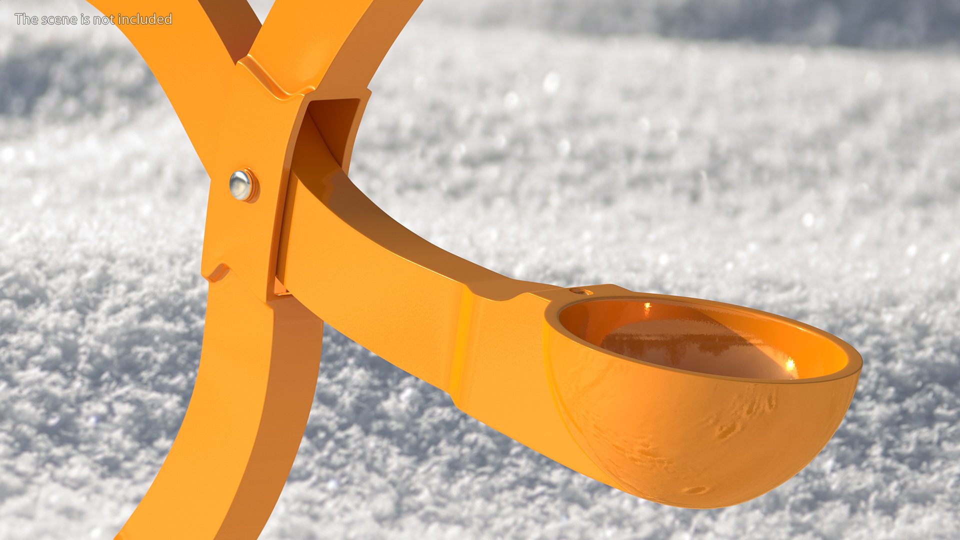 Snowball Maker Clip Tool 3D model
