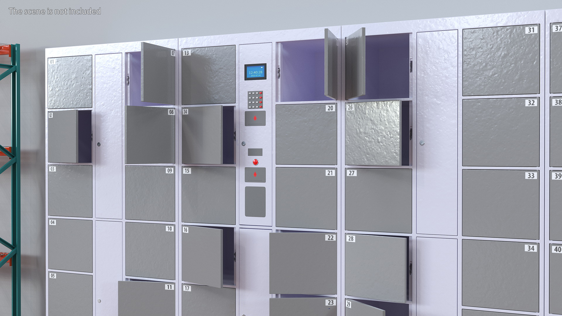 3D Automatic Parcel Storage System Grey