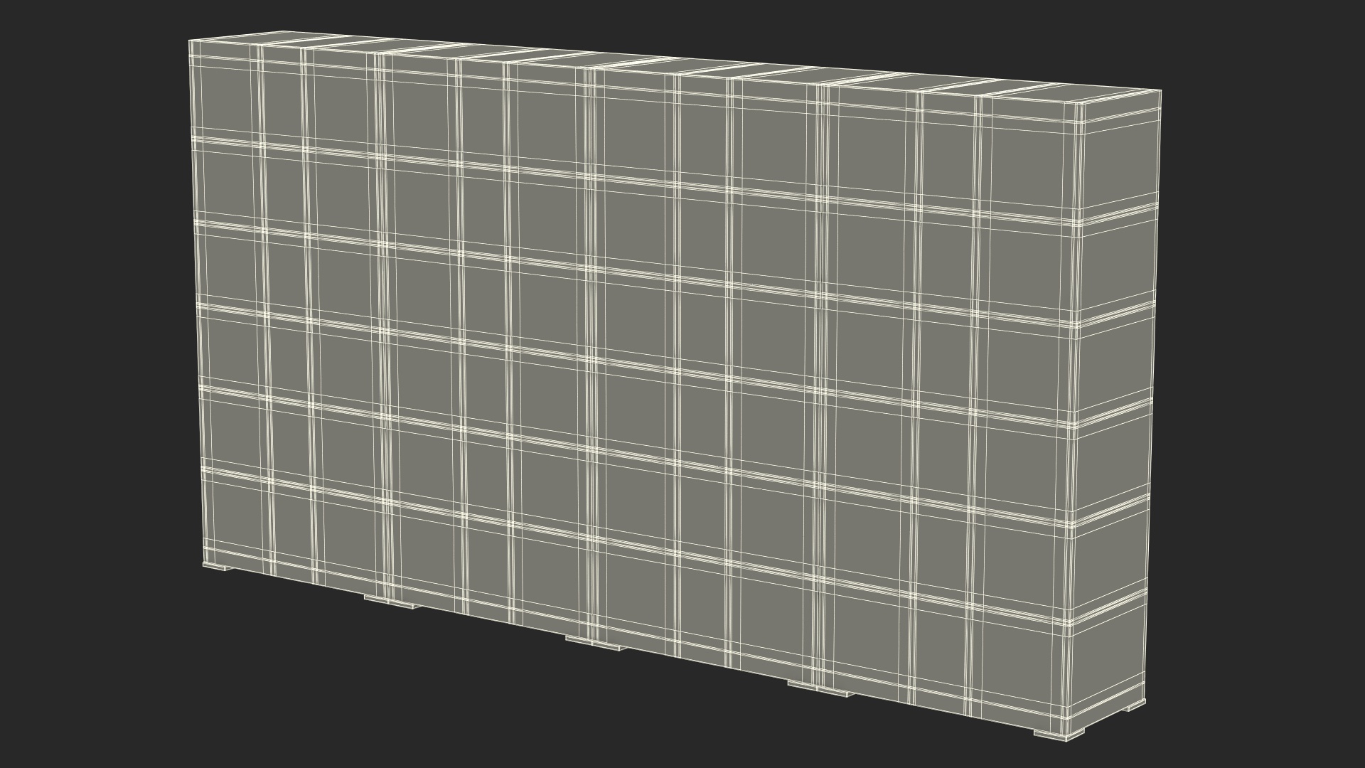 3D Automatic Parcel Storage System Grey