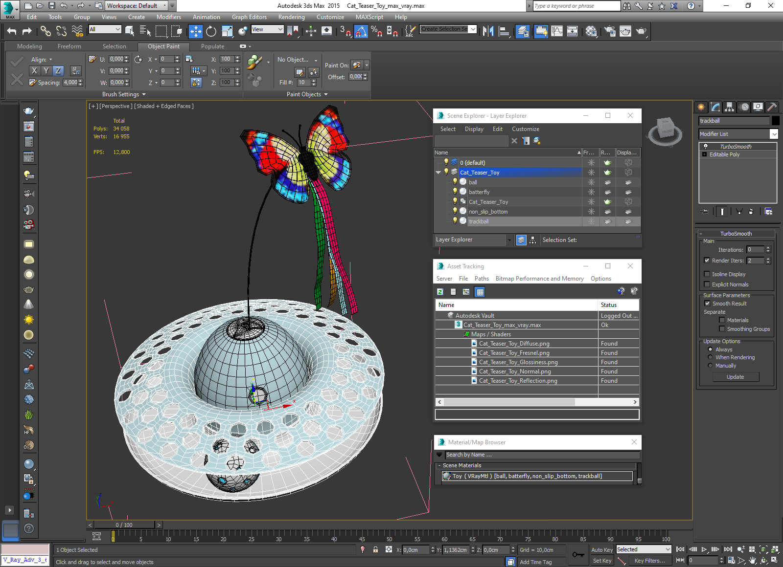 Cat Teaser Toy 3D model