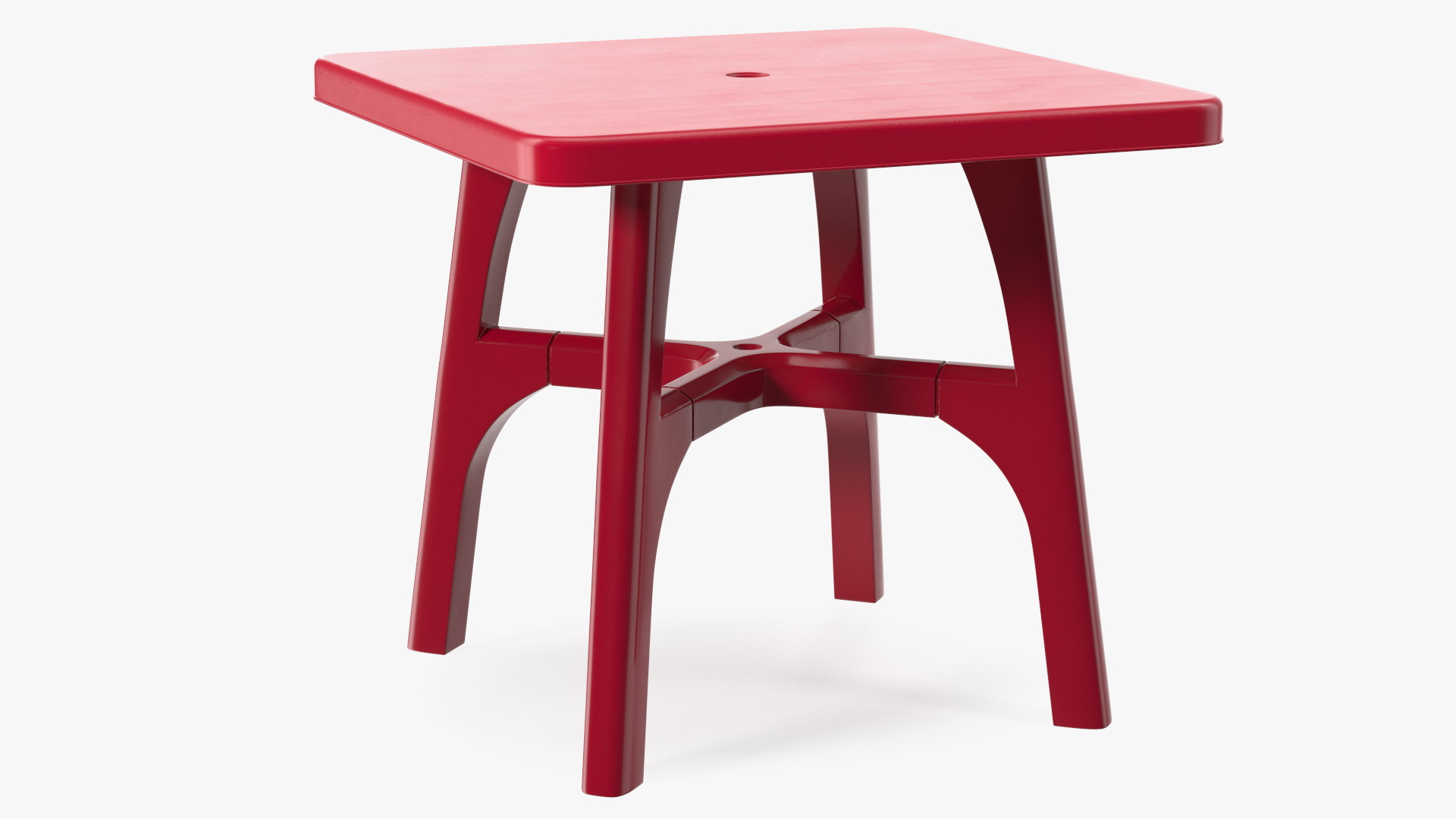 3D model Plastic Outdoor Table Red