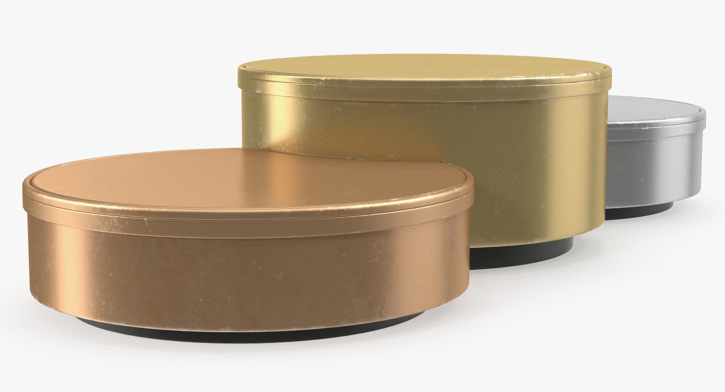 3D model Round Winners Podium