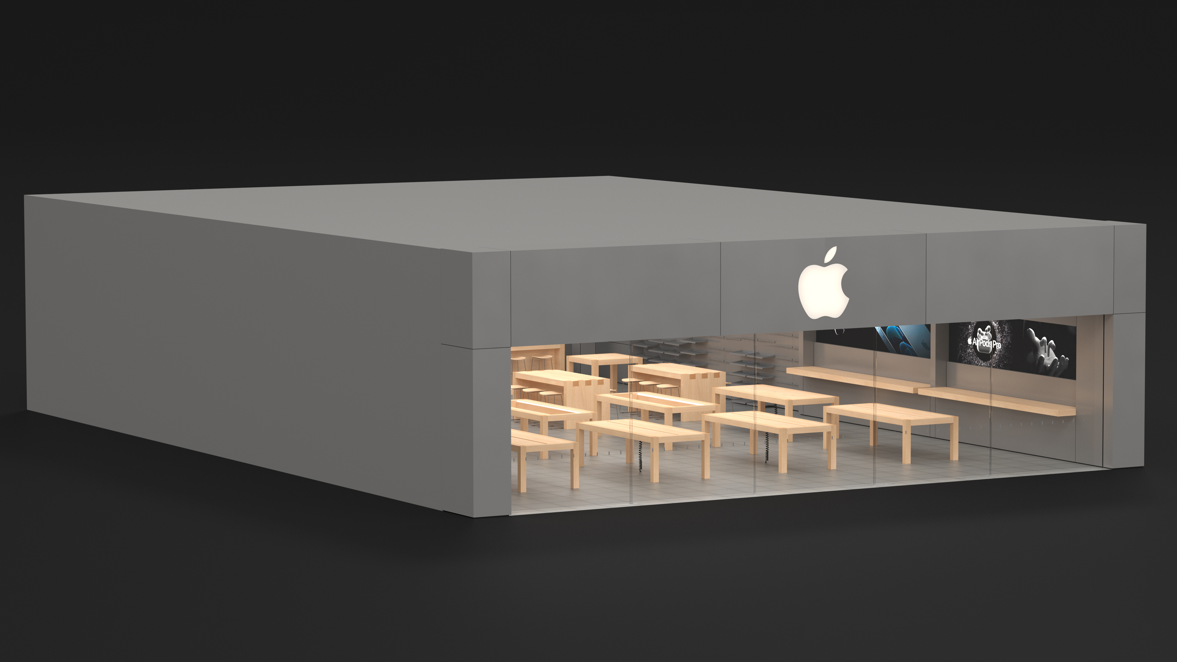3D model Apple Store Building