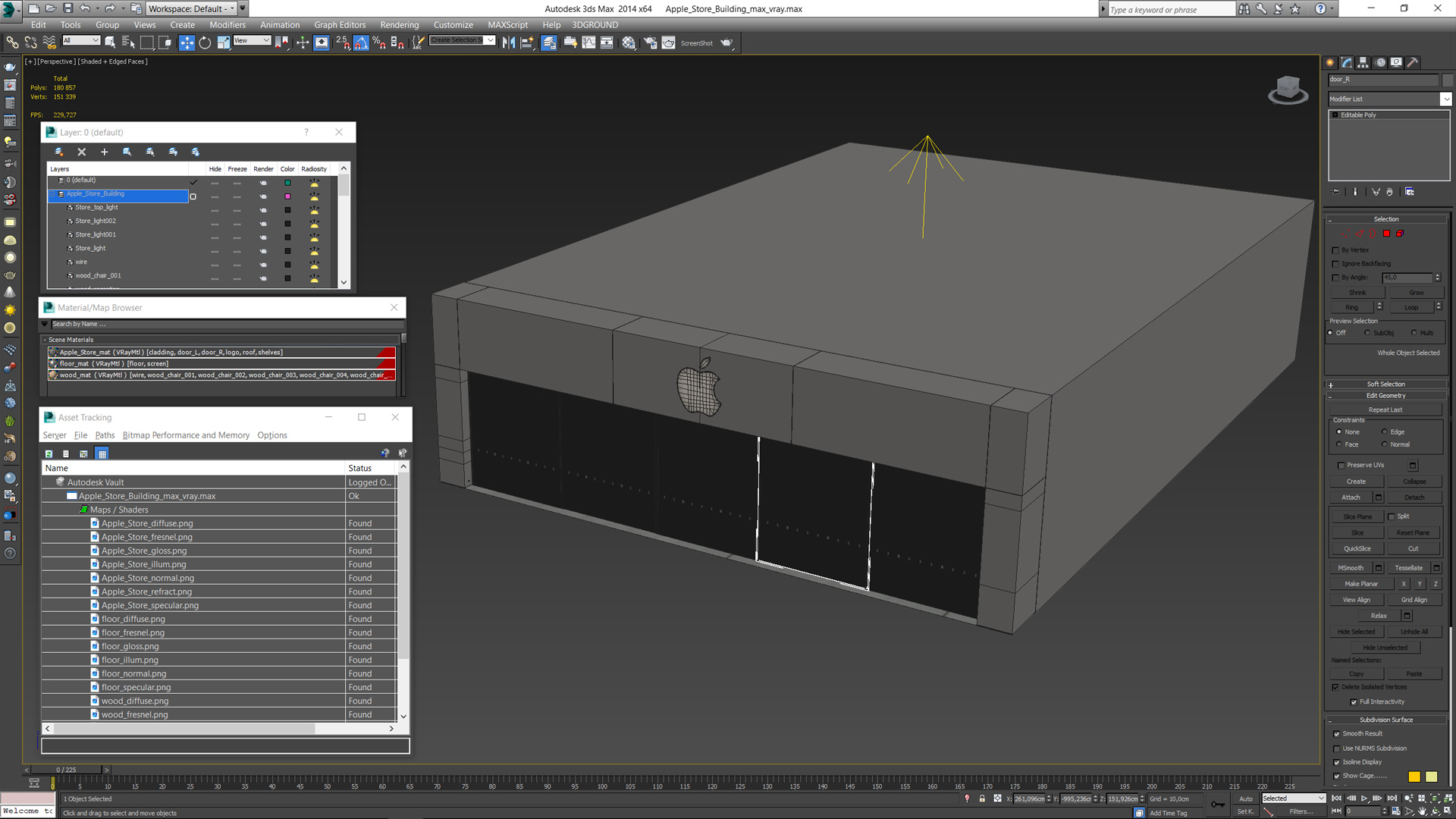 3D model Apple Store Building