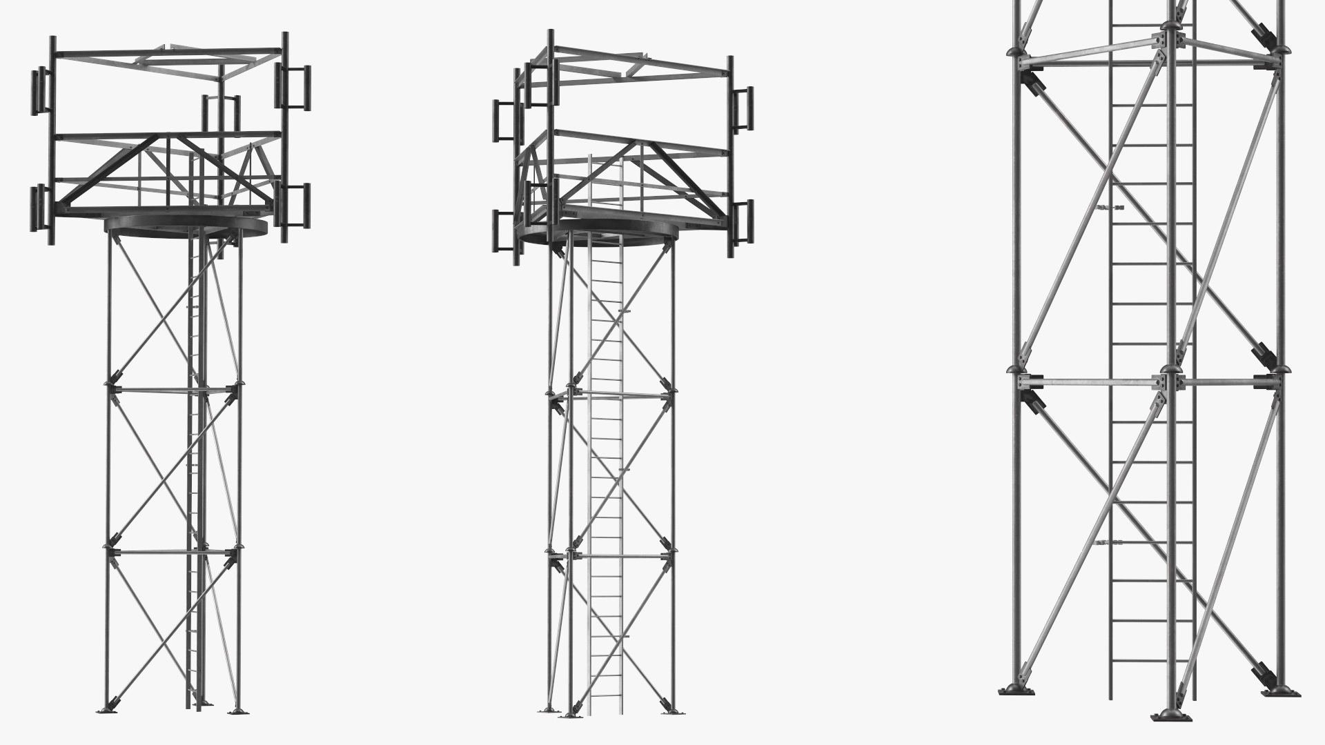 3D model Observation Tower on Roof