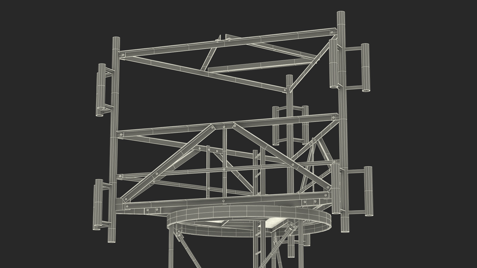 3D model Observation Tower on Roof