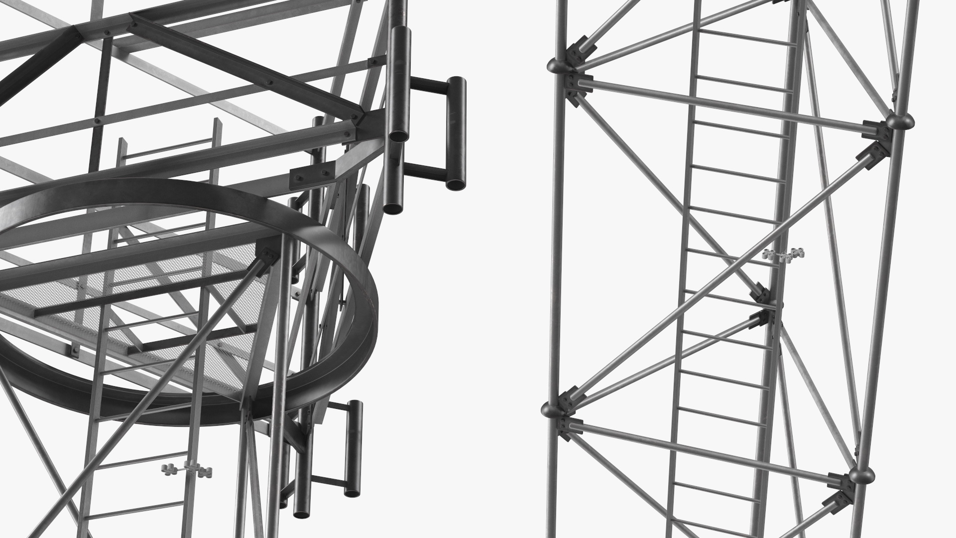3D model Observation Tower on Roof