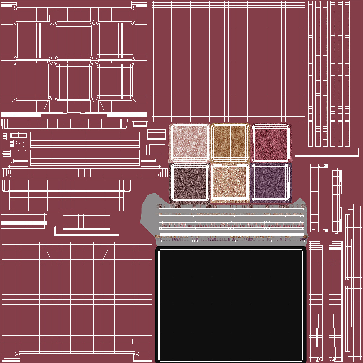 Eyeshadow Palette 3D