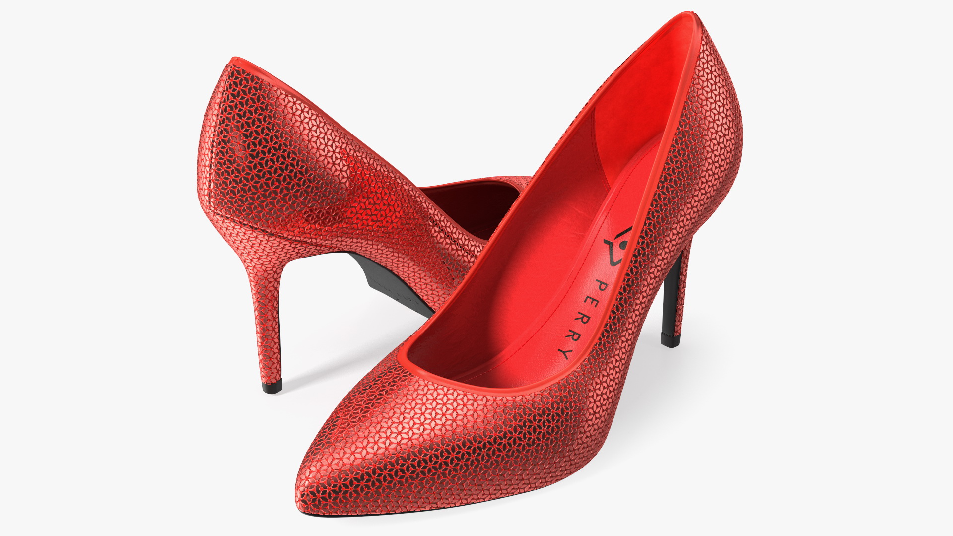 Katy Perry Red Glitter Sissy Pumps 3D model