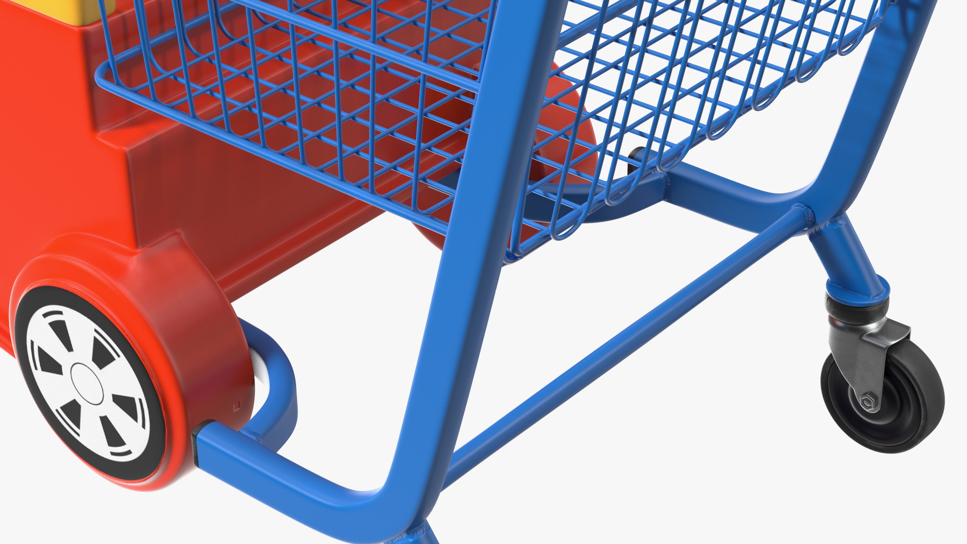 3D Supermarket Toy Car Shopping Trolley