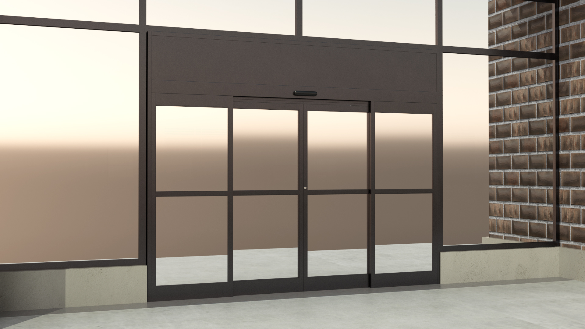 3D Strip Mall Night