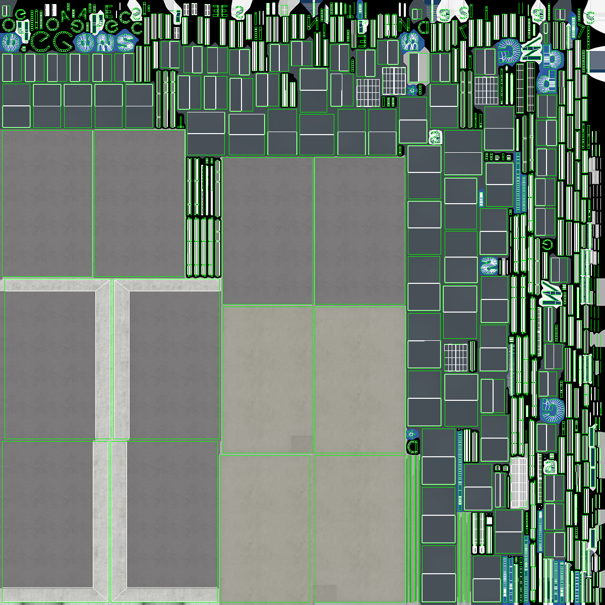 3D Strip Mall Night