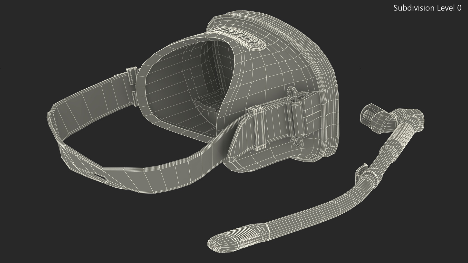 Scuba Diving Mask and Snorkel 3D model