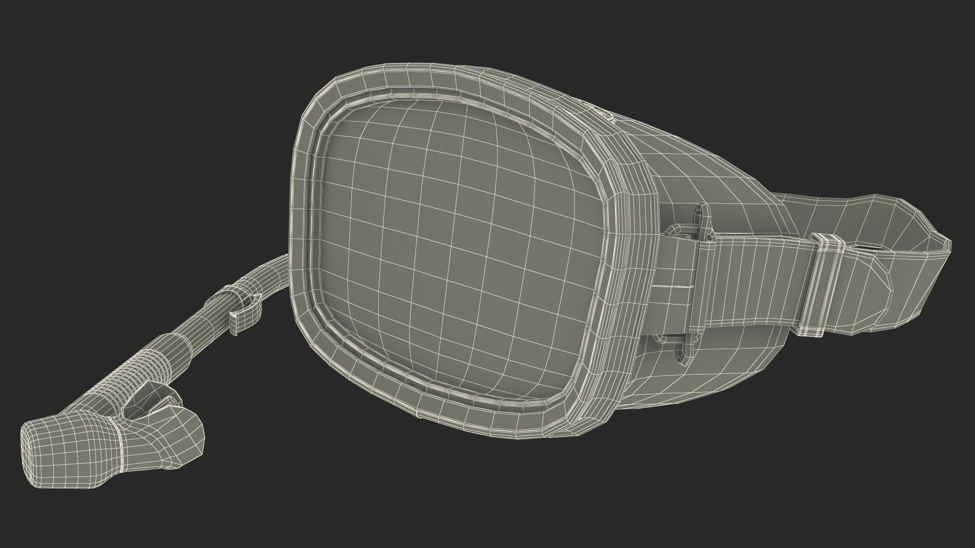 Scuba Diving Mask and Snorkel 3D model