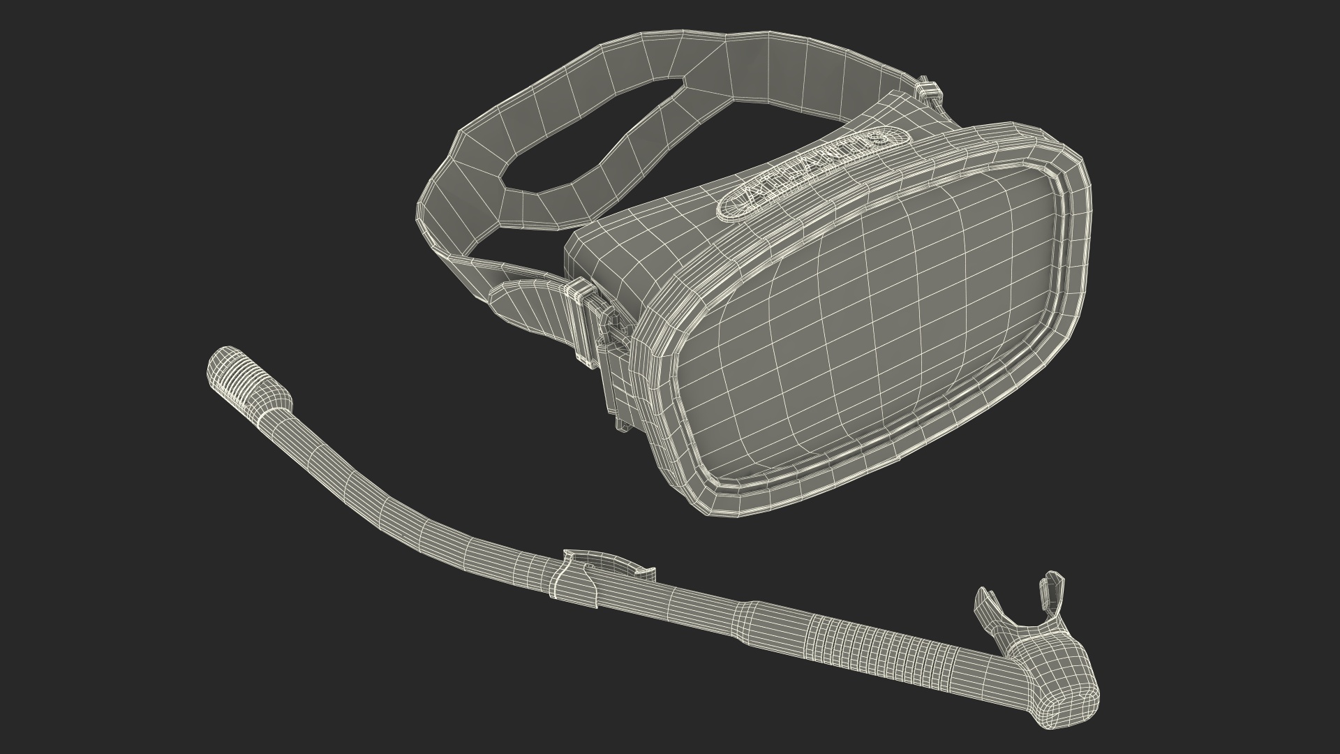 Scuba Diving Mask and Snorkel 3D model