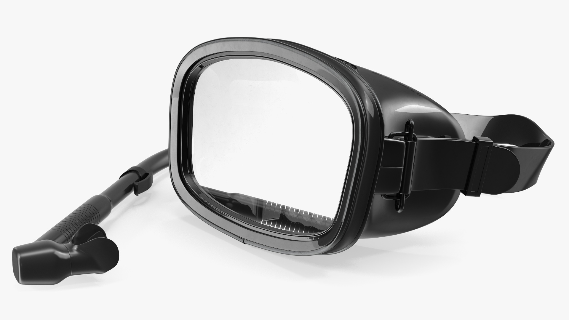 Scuba Diving Mask and Snorkel 3D model