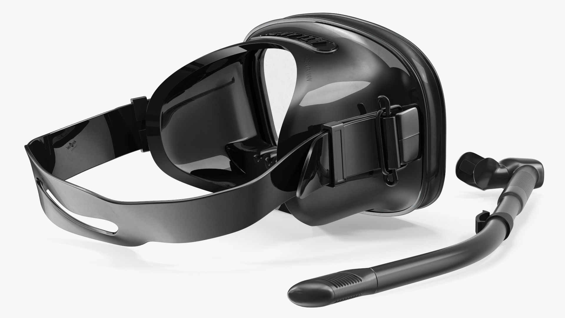 Scuba Diving Mask and Snorkel 3D model