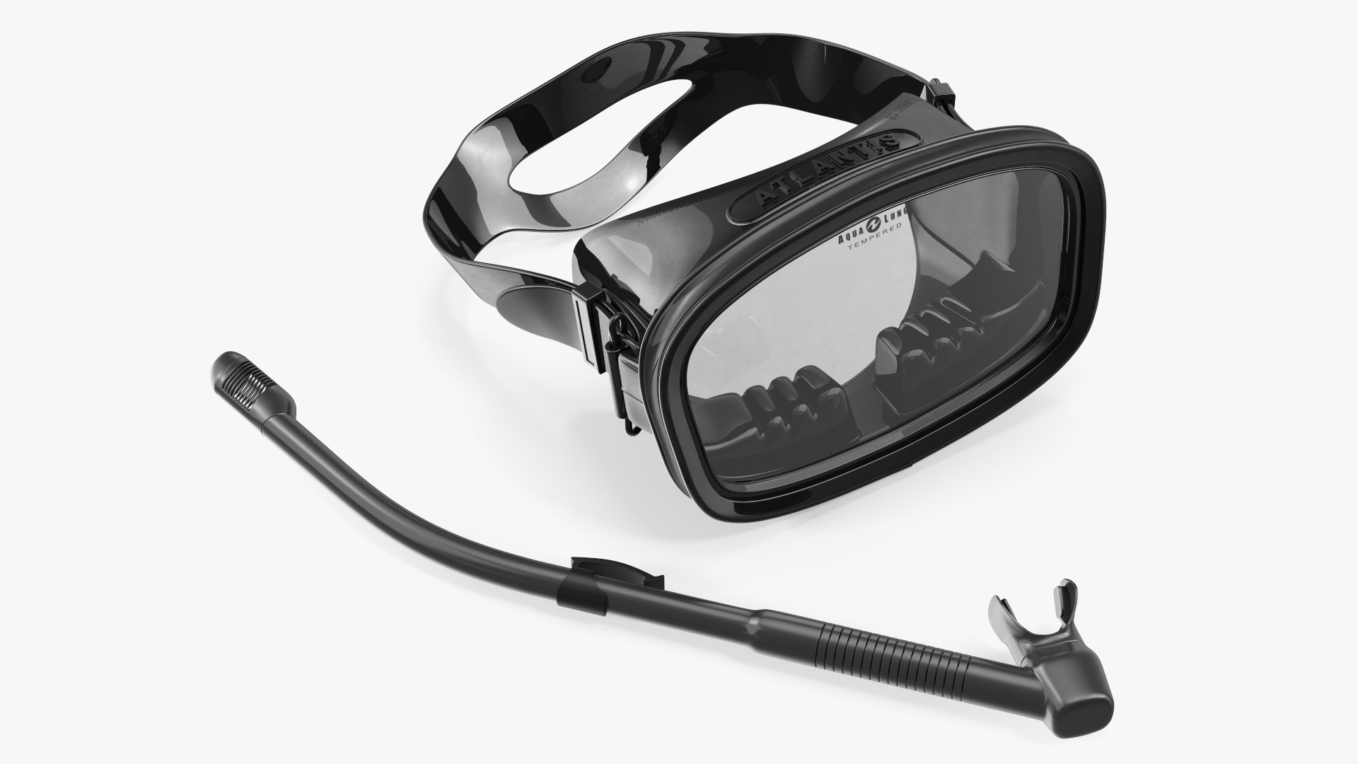 Scuba Diving Mask and Snorkel 3D model