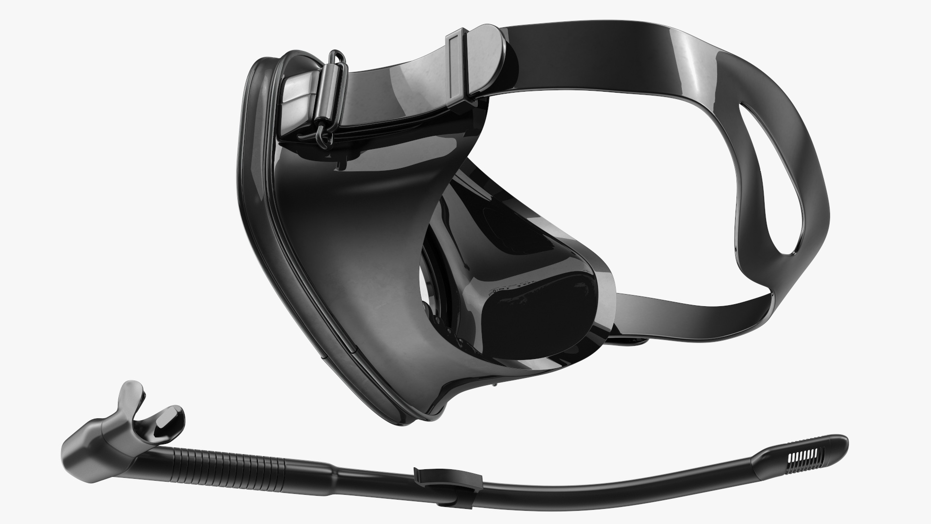 Scuba Diving Mask and Snorkel 3D model