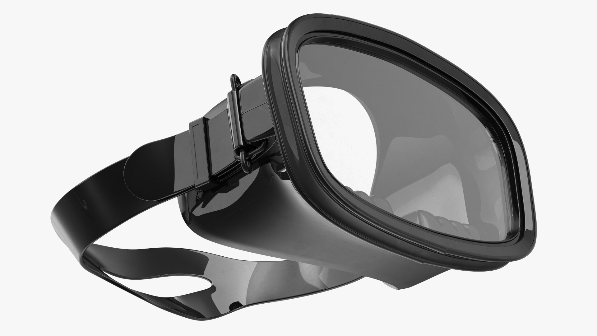 Scuba Diving Mask and Snorkel 3D model