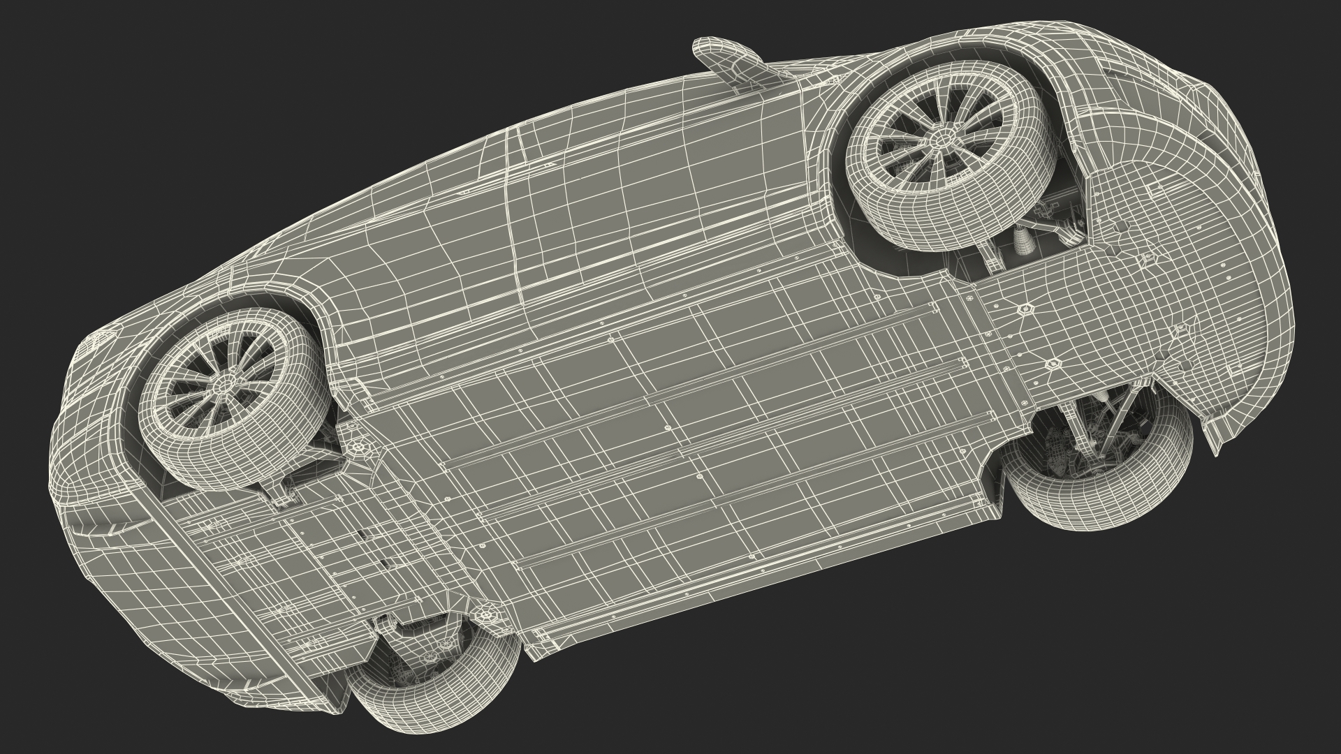 3D Tesla Model X Plaid Exterior Only model