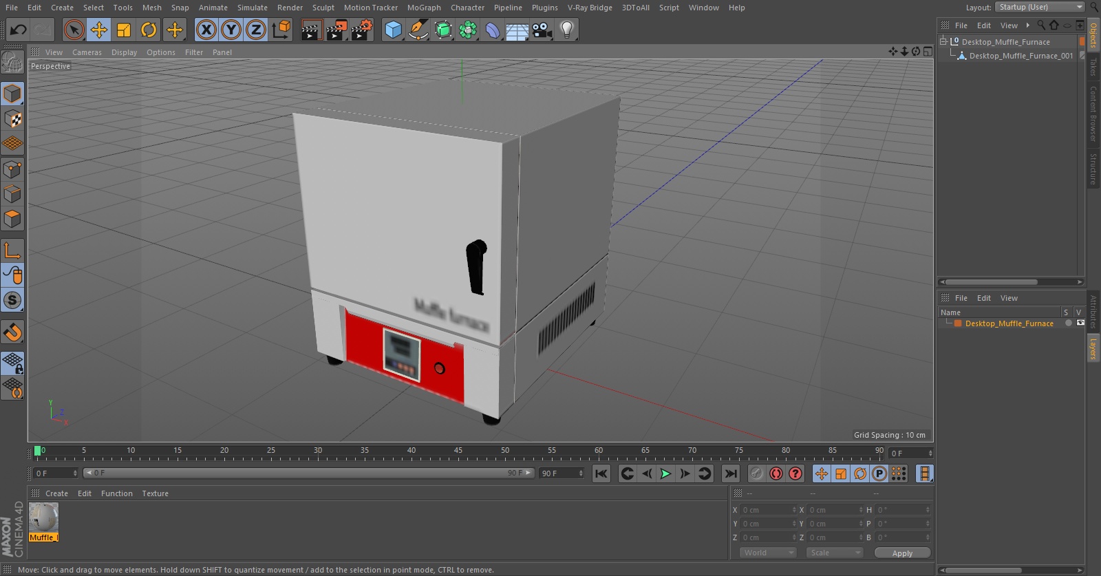 Desktop Muffle Furnace 3D