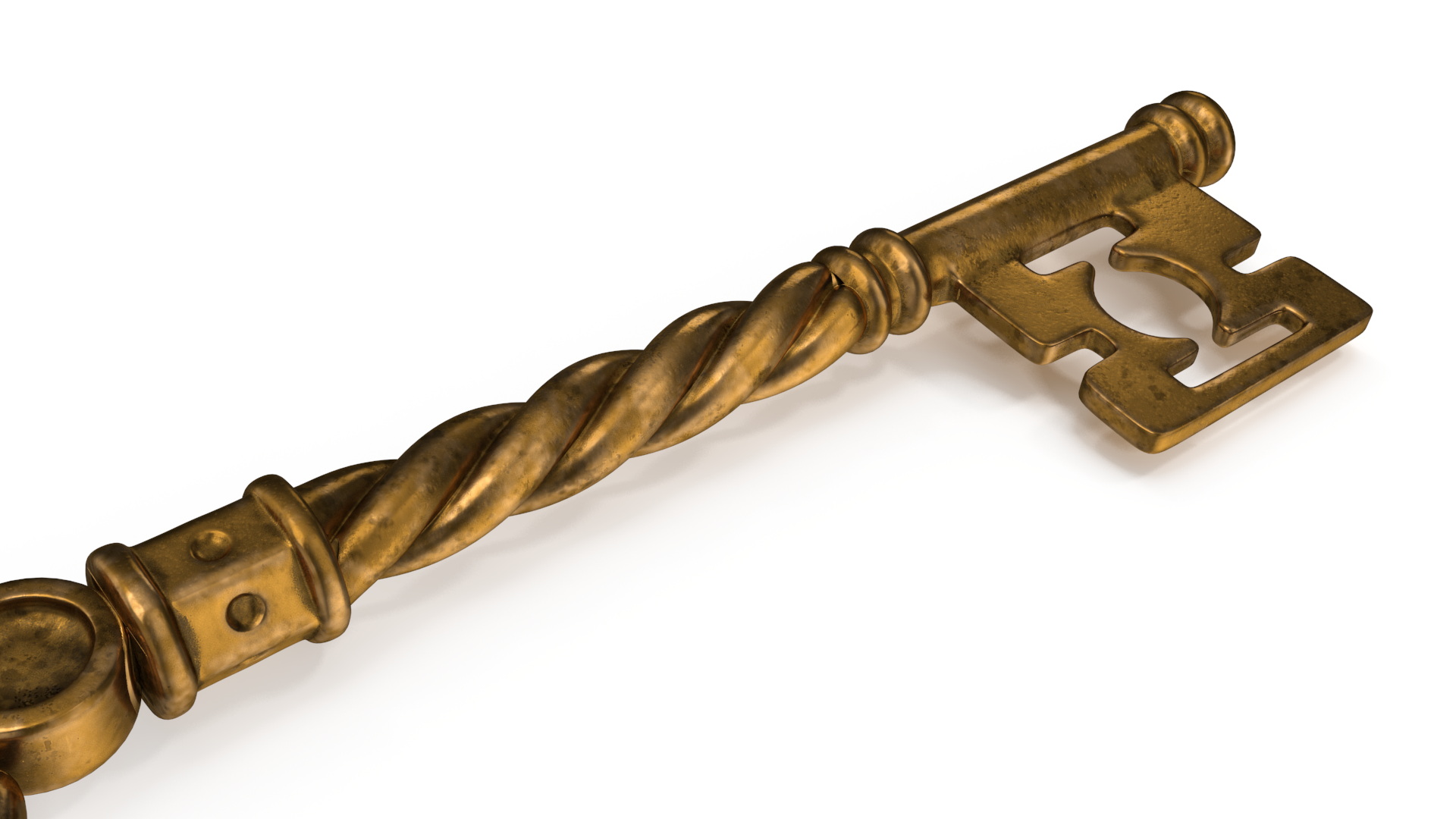 3D model Fantasy Skeleton Key Gold