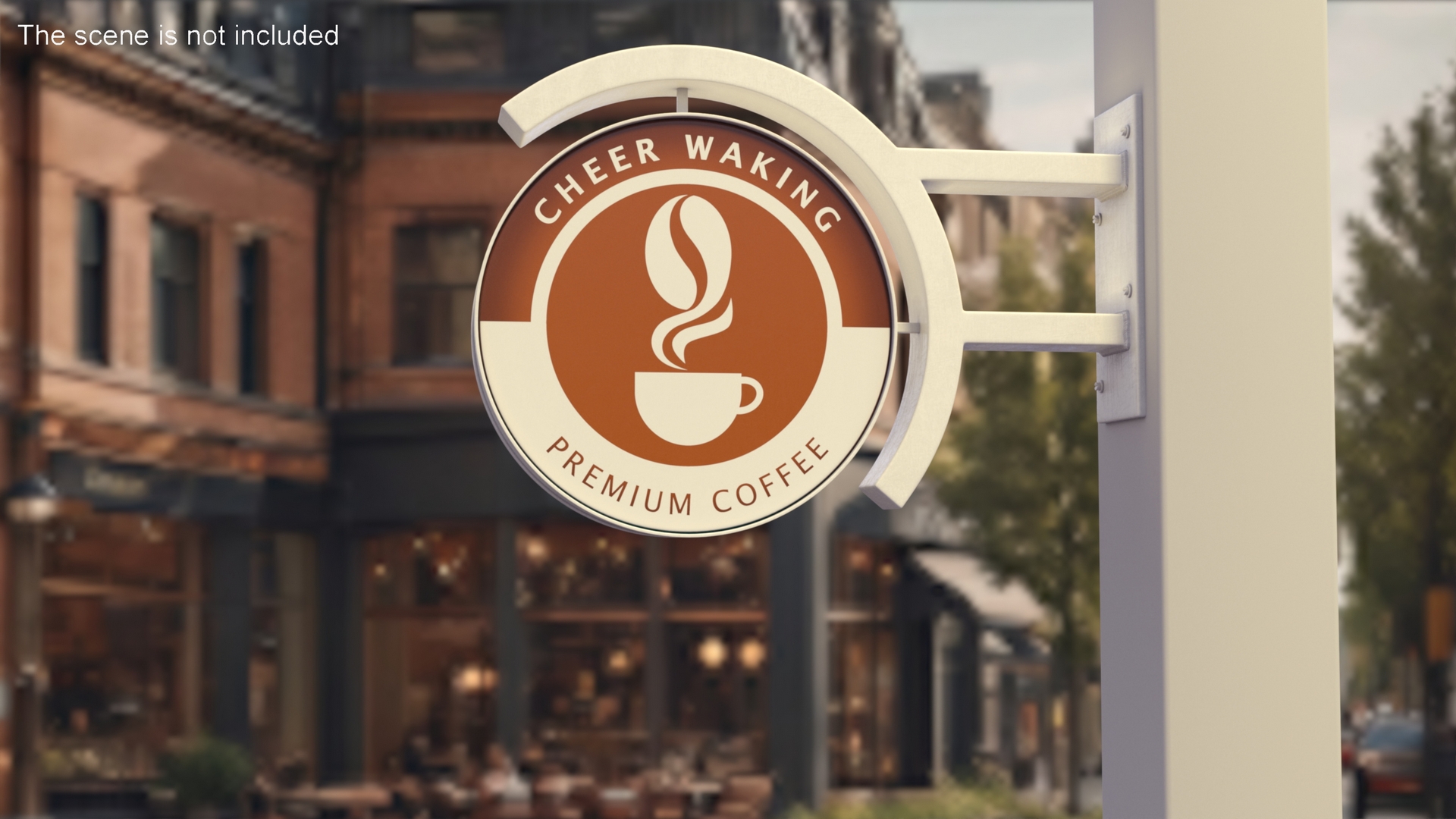 Coffee Shop Signage Wall Mounted 3D