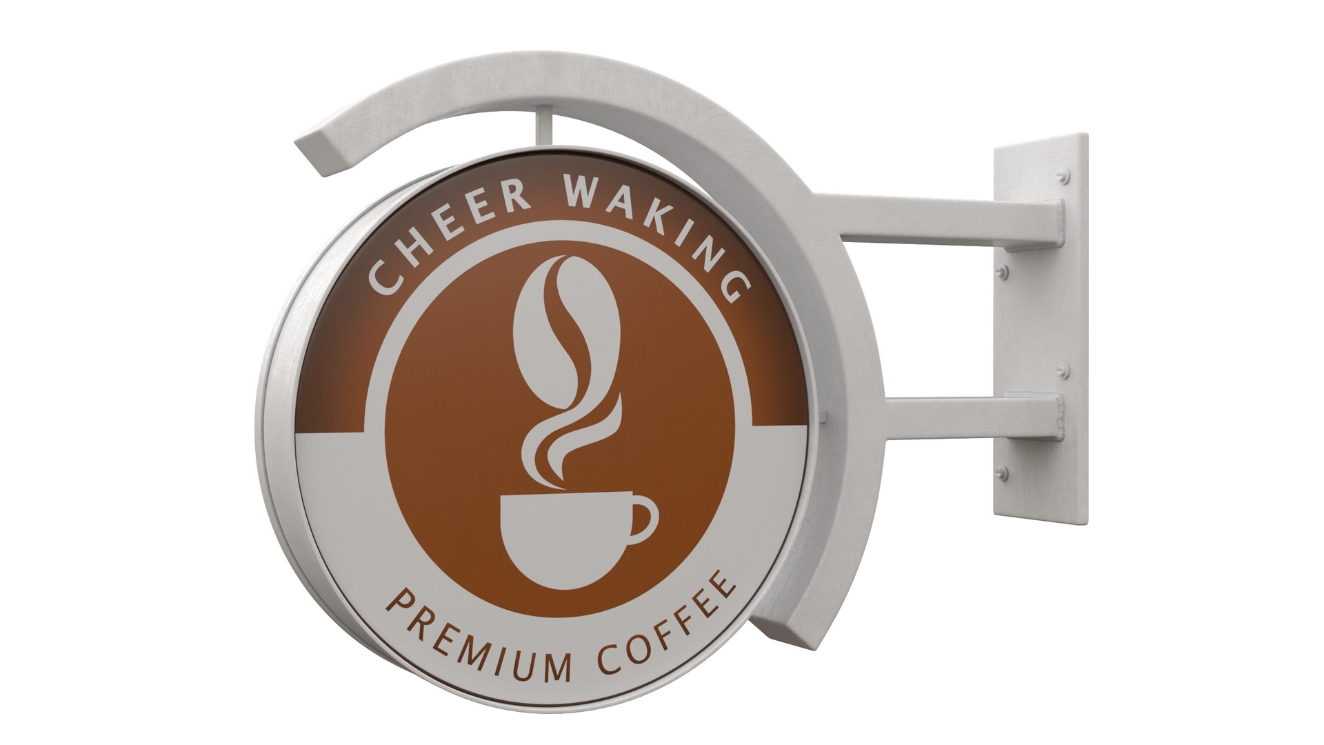 Coffee Shop Signage Wall Mounted 3D