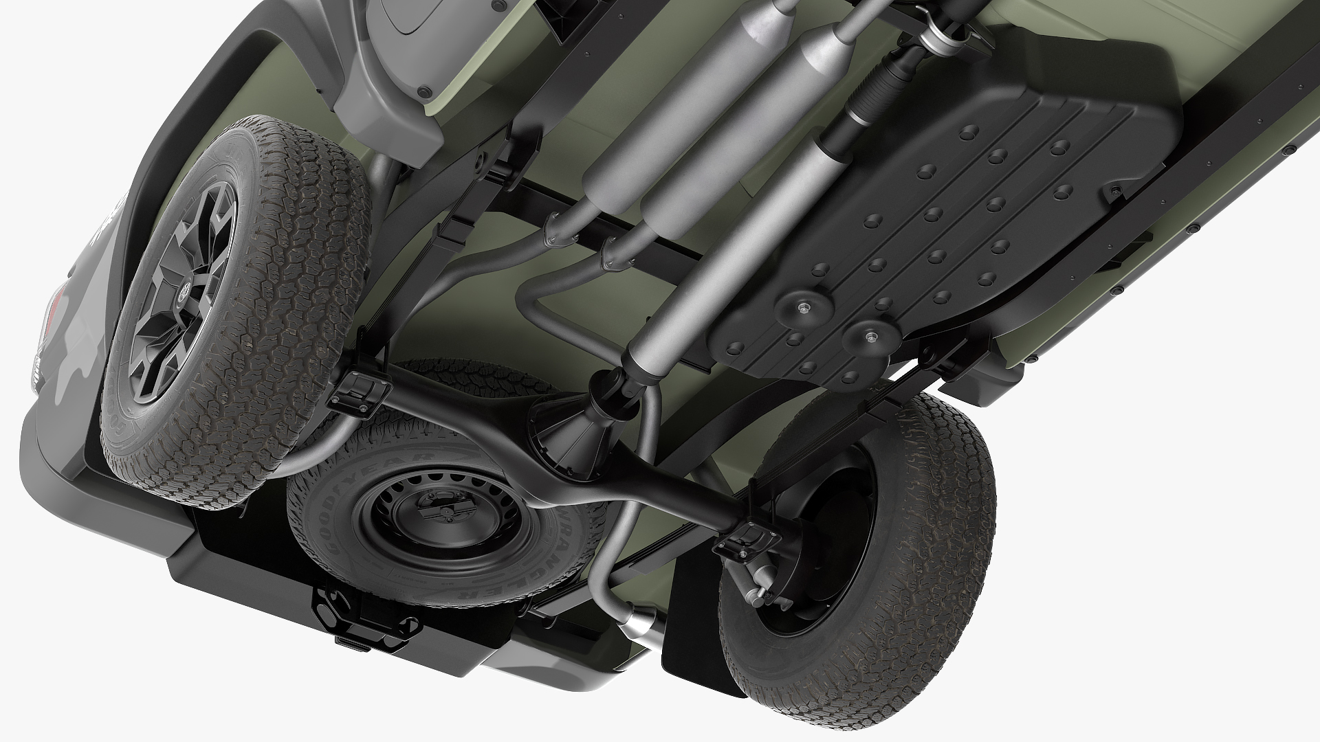 Toyota Tacoma TRD Off Road Gray Camouflage 2021 Rigged 3D model