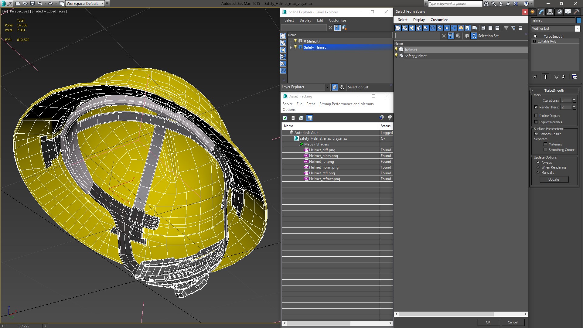 3D Safety Helmet model