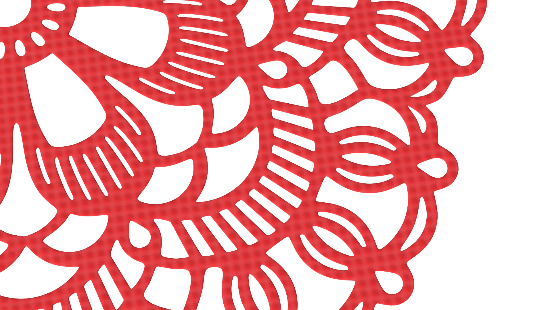 Disposable Lace Paper Doilie Red 3D