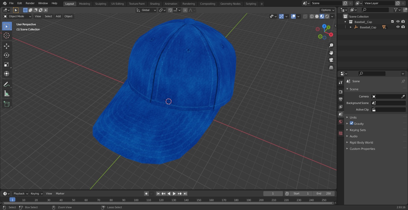 Baseball Cap 3D