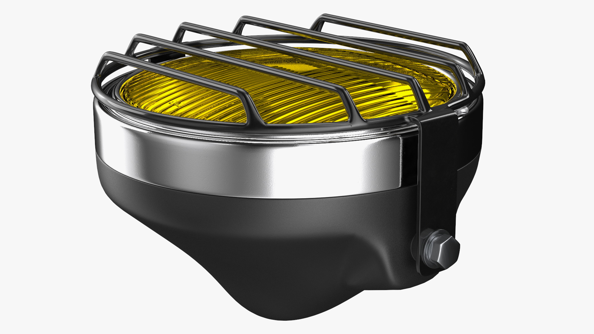 3D Motorcycle Headlight Yellow with Cover Protector model