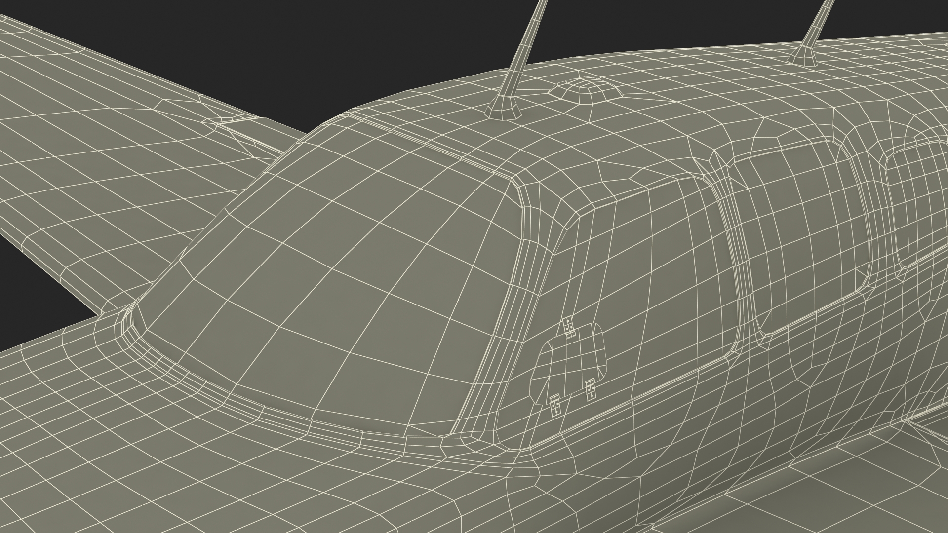 3D Light Aircraft Beechcraft Bonanza KLM Rigged for Maya model