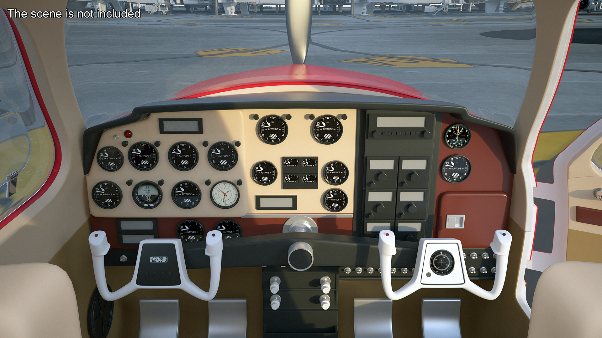 3D Light Aircraft Beechcraft Bonanza KLM Rigged for Maya model