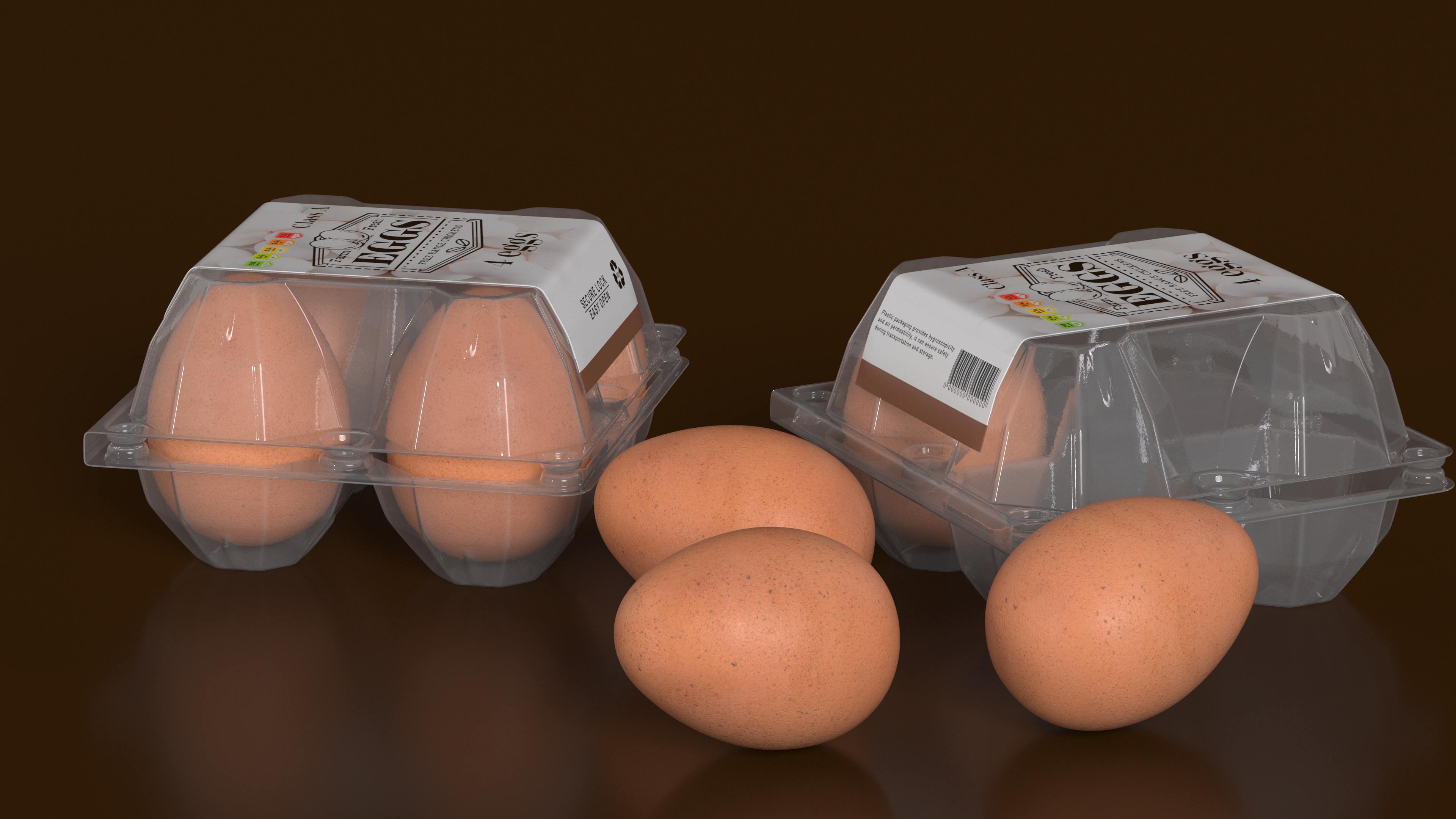 3D Egg Plastic Packaging