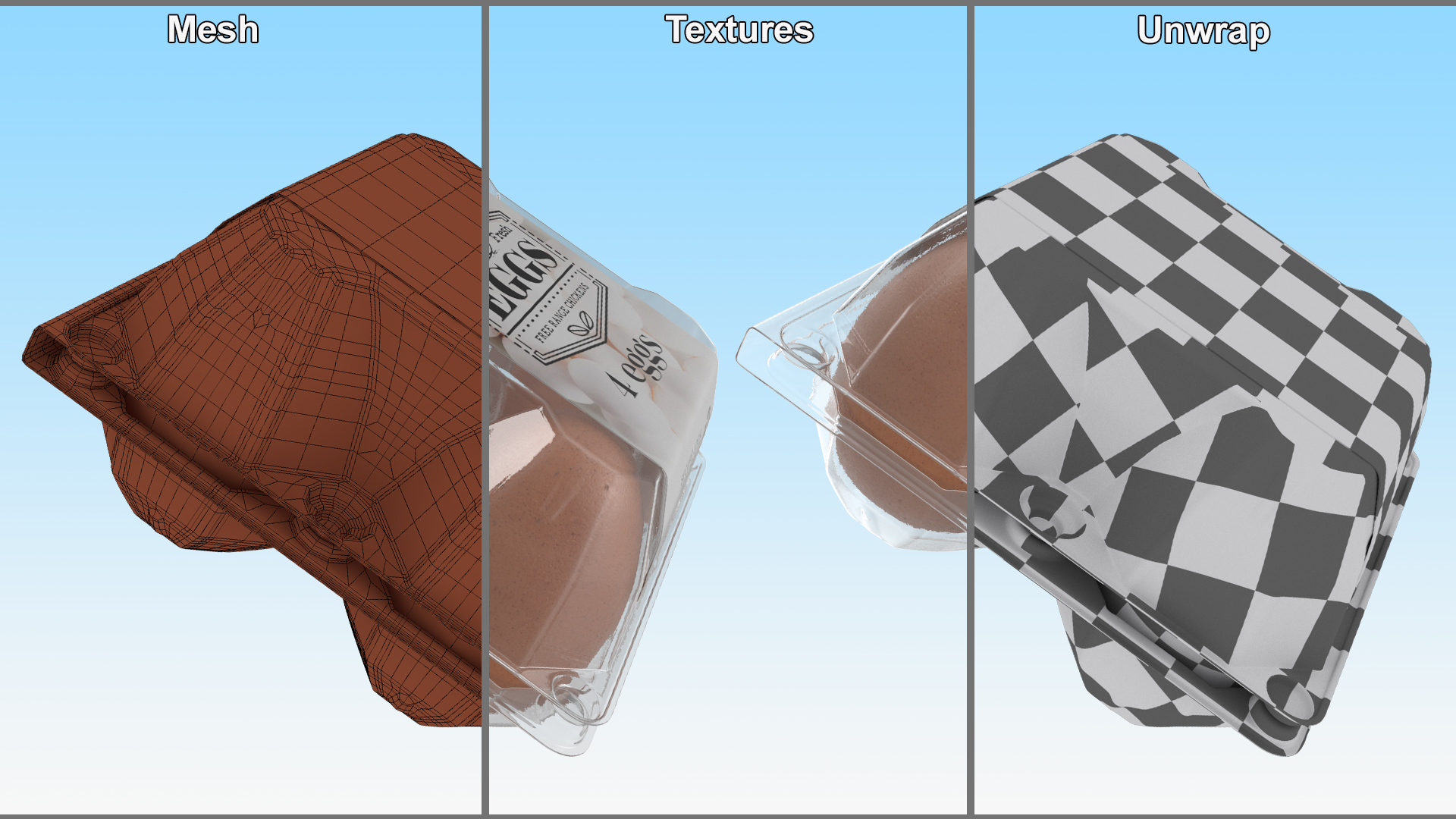 3D Egg Plastic Packaging
