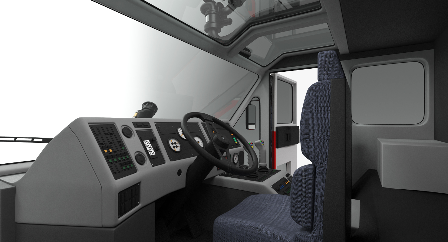 3D model Oshkosh Striker 4500 Airport Fire Truck Toronto Pearson