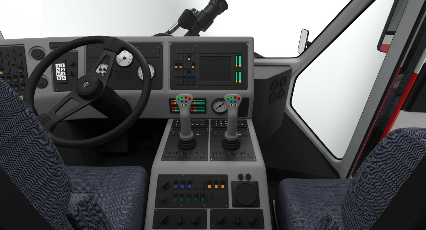 3D model Oshkosh Striker 4500 Airport Fire Truck Toronto Pearson