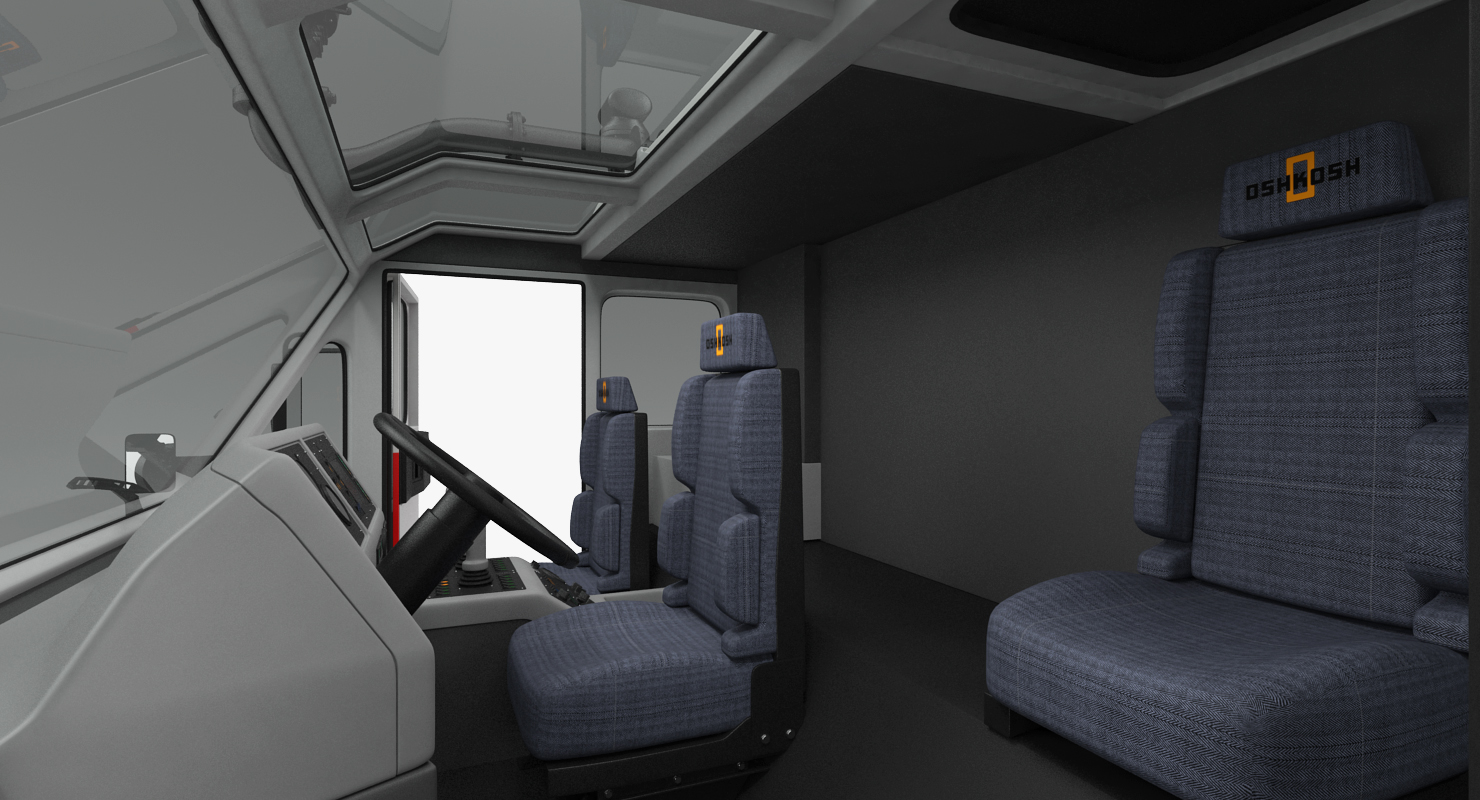 3D model Oshkosh Striker 4500 Airport Fire Truck Toronto Pearson