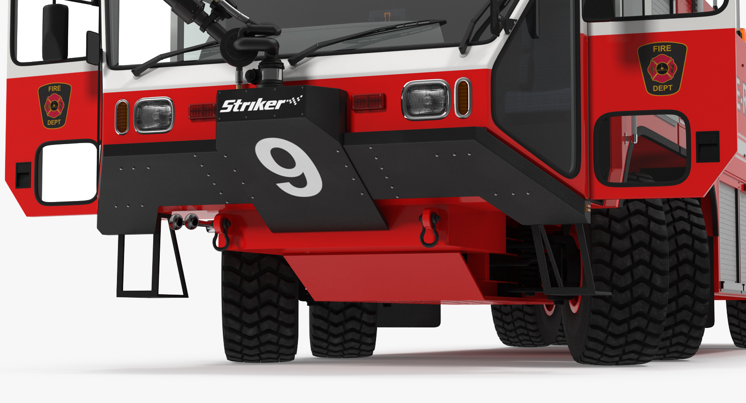 3D model Oshkosh Striker 4500 Airport Fire Truck Toronto Pearson